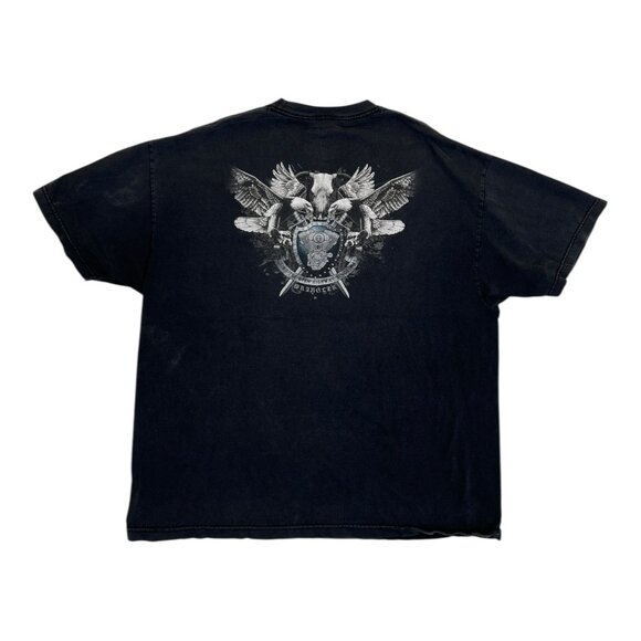 Wrangler Other - Vintage Wrangler T-Shirt Size 2XL Biker Eagles Bull Y2K Black
